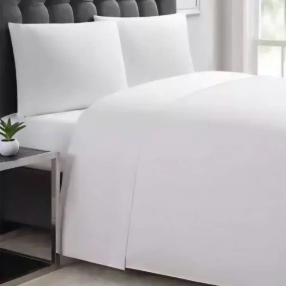 NWT Luxe Home California King 4 Piece White Soft Microfiber Sheet Set